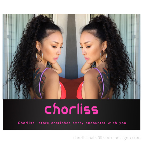 New Arrival Long Black Kinky Curly Weave Hair Piece Wrap Ponytail Hair Extensions Synthetic Hair Clip Ponytail For Woman Daily